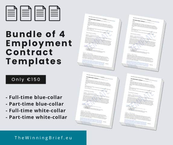 Bundle of 4 Employment Contract Templates