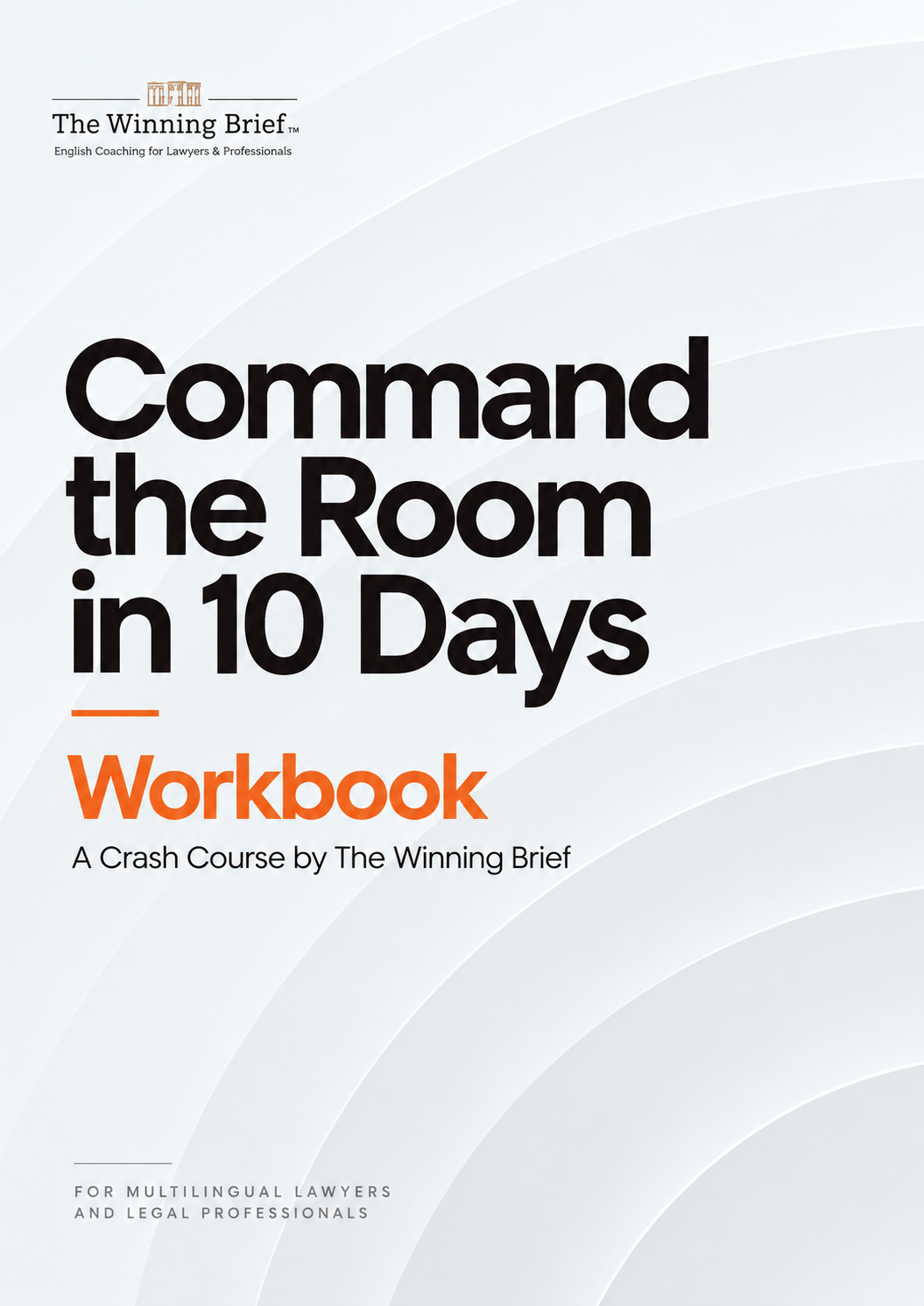 Command the Room in 10 Days workbook cover