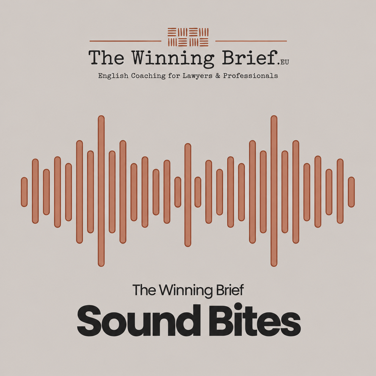 The Winning Brief Sound Bites audio series cover artwork